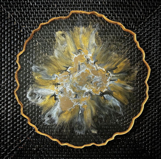 resin geode tray